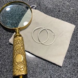 Vintage Sterling Silver Hoops